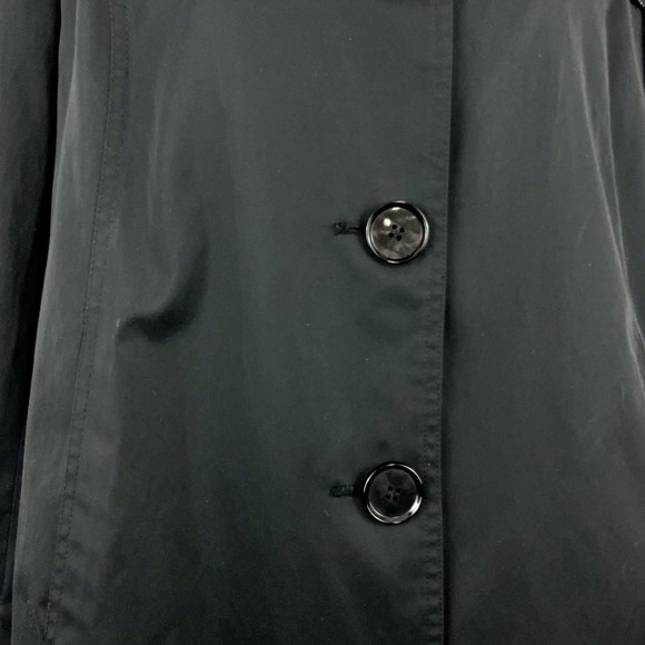Ellen Tracy Black Button Front Lined Jacket Blazer Size L - Picture 4 of 12